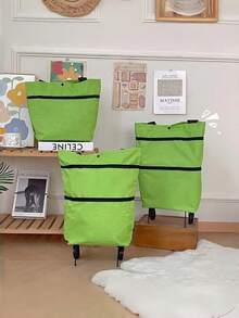 Portable Shopping Cart, Foldable Shopping Bag, Lightweight Wheeled Handcart, Shopping Bag, Shopping Bag, Storage Bag.