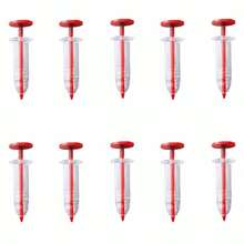 3pcs/5pcs/10pcs Mini Seed Planter Syringe Style Manual Press Seeder Tool For Sowing Seeds Without Digging Holes - Red - View 10