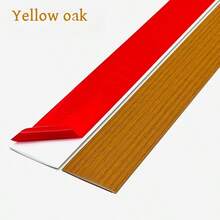 1pc 5cm/1.96in Peel And Stick Floor Transition Strips, Self-Adhesive Wood Grain Flooring Edge Trim, Easy To Cut Edge Sealing Tape - Ideal For Seamless Indoor Wall And Subfloor Decor, Gap Coverage, For Home And Construction Projects, Multi-Purpose Wood Grain Surface - Multicolor - View 15