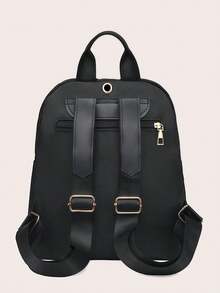 Mochila Multibolsillos Versátil - Unisex, Para Escuela, Senderismo Y Viajes, Tamaño 30x23x15 Cm