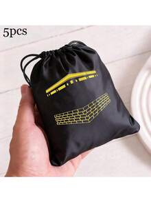 1 pieza/5 piezas Bolsas de regalo de terciopelo con cordón de 23cm*17cm para Eid Mubarak, decoraciones de Ramadán, bolsas de regalo Eid Mubarak Kareem, fiesta de Eid Al Adha - Multicolor - Ver 10