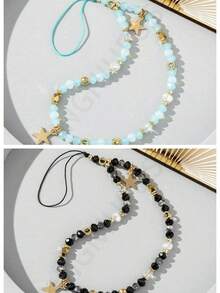 1pc/2pcs Gorgeous Star Lanyards For Your Phone Case - The Perfect Beaded Bracelet Accessory Choice - Multicolor - View 18