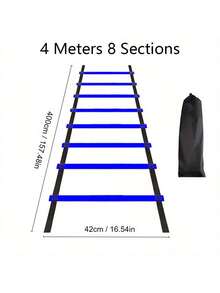 1pc Football Agility Ladder With Carry Bag, Speed Training Equipment - Multicolor - View 16