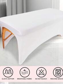 TOEDO 6 Ft High Stretch Tablecloth Wedding Party Beauty Massage Elastic Hotel Birthday Table Cover Rectangular Table Cloth - Multicolor - View 7