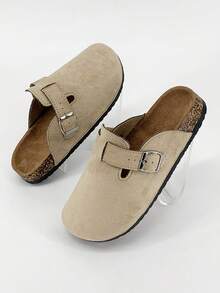 Men's Casual Outdoor Slippers, Fashionable Slides, Solid Color Indoor/Outdoor Men's Slippers, Comfortable Couple Slippers For Spring/Summer, Suitable For Outdoor And Office Wear