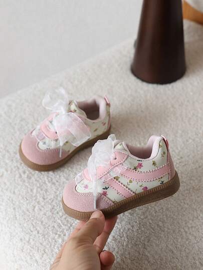 1 Pair Fashionable Infant Toddler Shoes, New Everyday Wear Design, All Season