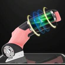 Cordless Electric Scissors Cardboard Cutter USB Rechargeable Electric Fabric Scissors Cutter For Leather Carboard Carpet Cloth - Màu vàng - Xem 5