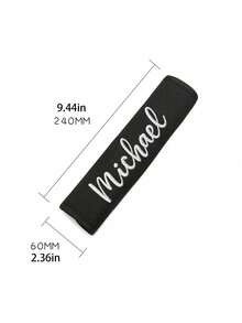 1pc Custom Embroidered Name Car Seat Belt Shoulder Pad, Backpack Shoulder Pad, Seat Belt Anti-Strangle Cover, Multi-Function Shoulder Strap Pad, Universal For All Seasons, Suitable For All Car Models, Can Also Be Used For Backpack Straps, Camera Straps, Luggage Straps, Guitar Bag Straps, Etc - Multicolor - View 11