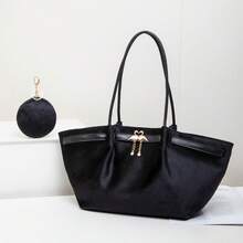 Bolsa de ombro feminina vintage Maillard de grande capacidade, modelo novo e moderno, versátil e ideal para o dia a dia.