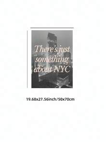 1张无框纽约市海报，帝国大厦印刷品，复古纽约摄影墙饰，适用于卧室、客厅、宿舍 | 房间装饰画，复古装饰，宿舍必备 - 彩色 - 查看 12