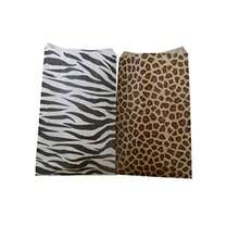 D50 Qty 5" X 7" Leopard And Zebra Combo Print Flat Plain Paper Gift Bags Or Patterned Decorative Bags For Cookies Merchandise Pens Party Favors Showers Holidays Events And Gifts - 如圖 - 查看 3