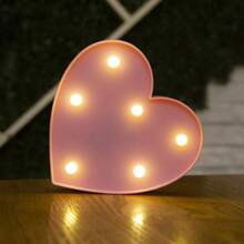 26 Letter LED Lights Luminous Number 0-9Lamp Wedding Birthday Christmas Decoration Decoration Night Light Party Bedroom 16CM Height (Without Battery) - White - View 14