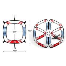 Set de 5 Puertas de Carrera FPV para Avata y Drones Plegables - Kit de Pista de Carreras con Puerta de Entrenamiento para Evitar Obstáculos - Rojo - Ver 5
