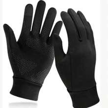 1PC Autumn/Winter Warm Gloves For Men And Women, Cycling Gloves, Windproof And Waterproof, Skiing, Biking, Outdoor Sports, Touchscreen Gloves - màu đen - Xem 8