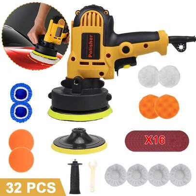 Professional Cordless Car Polisher Buffer - Battery-Powered Polishing Machine For Auto Detailing, Waxing, Scratch Removal (Cars, Boats, Floors, DIY)