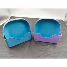 11pcs/Set Flat Cat Bowls, Colorful Cat Food Bowls Set ﻿,Wedding Decoration,Xmas Decoration,Birthday Decoration,Birthday Gift,Christmas Table Decorations,Christmas,Christmas Decorations,Christmas Gifts - Multicolor - View 7