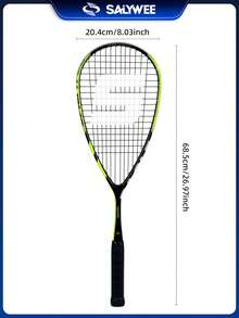 SALYWEE Squash Racket With Free Bag, Full Carbon Fibre Lightweight Squash Racquets, 12*17 String Pattern, Indoor Sports Squash Training Supplies For Men & Women, Professional Competition Sports Gear, Suitable For Intermediate Players - Multicolor - View 13