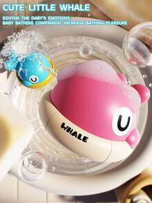 Popular Rechargeable Whale Sprinkler With Light Up, Cute Spray Water Fountain Bath Toy, Interactive Pool Toy For Toddlers Kids, Lovely Birthday Gift - Multicolor - View 5
