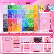 2.6mm DIY Craft Material Set, Suitable For Arts And Crafts Creation, Includes Beads And Assorted Accessories, Ideal For Making Christmas And Other Holiday Gifts (Accessories And Beads In Random Colors) - Multicolor - View 9