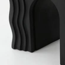YUNRUX Mesa auxiliar creativa, mesa auxiliar para sofá, mesa de noche - Negro - Ver 7