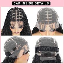 Full Lace Synthetic Braiding Wigs Square Box Braided HD Lace Wigs Handmade Knotless Braids Wig With Baby Hair Middle-Parted Sleek Wig For Women - Multicolor - View 8
