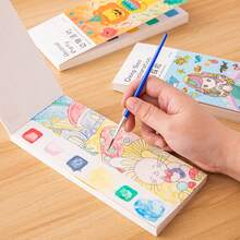 1/2pcs Kids Game Coloring Book, Interactive Treasure Hunt Coloring Book With Hidden Patterns - Memory And Color Recognition Brain Skill Training, Enhances Focus, Observation And Fine Motor Skills, Suitable For Classroom Learning, Back To School Season And Christmas/Easter Gifts (Multi-Color), Durable Travel Educational Cards For Home And School - Multicolor - View 1
