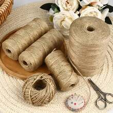 2MM Natural Hemp Rope String Jute Decoration Twine DIY Crafts Gift Wrapping Jute Cord Gardening Wedding Party Decoration