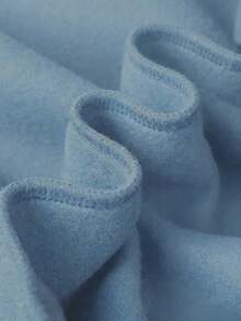 GRDR Men's Autumn/Winter Letter Slogan & Scratch Print Casual Loose Fit Hoodie Sweatshirt - Baby Blue - View 12