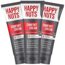 HAPPY NUTS Comfort Cream Deodorant For Men: Anti-Chafing Sweat Defense, Odor Control, Aluminum-Free Mens Deodorant &Amp; Hygiene Products For Men'S Private Parts 3.4 Fl Oz (3 Pack), Original - MàuC - Xem 1