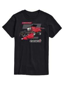 Chemise Vintage Farmall pour hommes Poids lourd 220 g/m² - T-shirt graphique LIVE & DIE CASE IH Tracteur, Chemise de style Ferme Rétro pour passionnés de tracteurs, événements agricoles, vêtements de loisirs décontractés - Col rond non extensible, vêtements de loisirs extérieurs, col rond classique, tissu durable - Noir - Voir 6