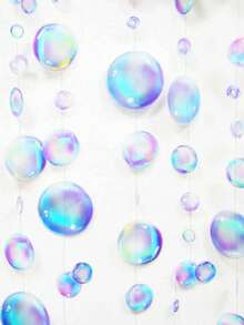 6.56英尺/200厘米 - 水下主题派对装饰 白色泡泡花环 生日派对 水下主题悬挂摇摆沙滩横幅 水下背景 海洋派对用品 - 家居装饰 - 情人节装饰 - 炫彩 - 查看 8