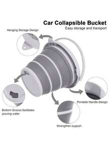 Space-Saving Ultra-Thin Foldable Laundry Basket With Dual Comfort Handles - Portable Pop-Up Storage Solution, Black & White, Ideal For Home & Commercial Use, Chemical-Free - Multicolor - View 1