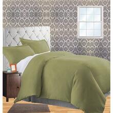 LinenWrinkle Fade Resistant 2 - Piece Duvet Cover Set - Protects and Covers your Comforter/ Duvet Insert, 1500 Series LUXURIOUS HypoAllergenic - Silky Soft, Twin/Twin XL, Sage - Green - Individual/Individual XL + Salvia verde - Ver 1