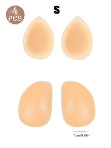 TSLBNRIO 女士硅胶自粘式臀垫、臀部垫、小腿垫、隐形无缝塑身器、臀部增强器、大腿塑身器、硅胶肩垫、自粘式无缝臀垫、自然改善凹陷部位、打造完美曲线、可水洗、防滑、可重复使用、适用于连衣裙、露背装、瑜伽服、紧身衣、牛仔裤