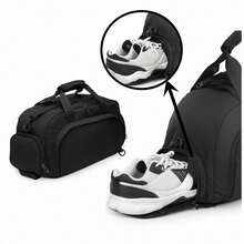 3-In-1 Waterproof Sports Backpack/Sports Bag For Gym And Travel - Màu đỏ tím - Xem 7