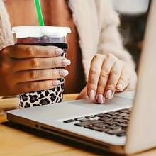 3pcs Iced Coffee Cup Sleeve For Large Sized Cups, Reusable Neoprene Iced Coffee Cup Holder For Hot Cold Drinks - Multicolor - View 3