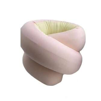 1 pieza Almohada de viaje versátil en espiral, almohada de oficina, almohada de memoria en forma de U