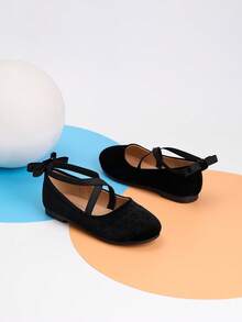 1双秋季新款花卉装饰公主风帆布平底鞋，学生女生户外舒适舞蹈平底鞋，婚鞋 - 黑色 - 查看 7