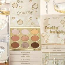ColourPop Feelin' Bubbly Eyeshadow Palette - Brown &Amp; Gold Palette With Metallic And Matte Finishes - High-Pigment Eye Makeup With A Long-Wearing Formula (0.3 Oz) - MàuI - Xem 5