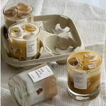 抹茶咖啡香氛蜡烛罐装，家居装饰蜡烛，芳香疗法，适合冥想/瑜伽/放松，男女皆宜的完美礼物，生日/母亲节/父亲节/周年纪念日/感恩节/情人节/婚礼的理想之选