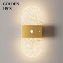 Crystal Motion Sensor Wall Lamp, Acrylic Modern Smart Sensor Wall Light, Night Light, Indoor Motion Sensor Wall Lamp, Wireless LED Wall Light, Wall Lamp, Battery-Powered, Adhesive Design, Rotatable, Portable, Easy To Install, Adjustable Color Temperature And Brightness, Suitable For Hallways, Bathrooms - Multicolor - View 19