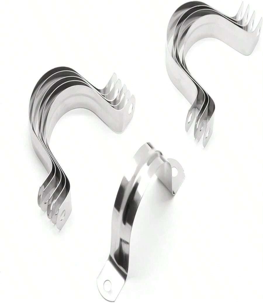 Jersvimc 20Pcs 1 Inch Stainless Steel Conduit Clamps, Two Hole U ...