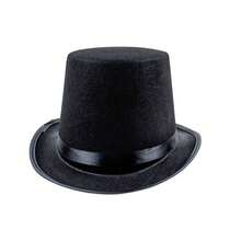 1pc/2pcs Black Magician's Top Hat, Felt Formal Hat, Party Prop, Stage Performance Magic Hat