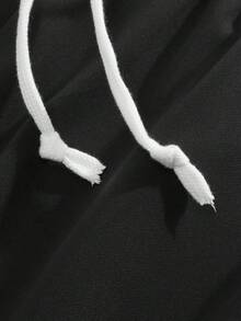 Bộ đồ nam 2 món màu đen nhẹ, kiểu dáng thường ngày, áo thun rộng + quần short kaki, trang phục thể thao thoải mái phù hợp cho bãi biển, kỳ nghỉ, du lịch. - màu đen - Xem 9