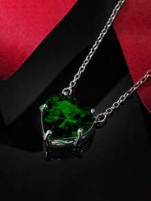 1 Peça Colar Pendente de Zircônia Cúbica Bonito para Adolescentes, para Decoração Diária, para Festa, Joia, Presente de Aniversário