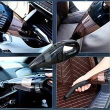 Aspiradora portátil mini para coches de mano: fácil de usar y potente, ideal para limpiar coches particulares, limpieza doméstica, así como pelaje de mascotas y desechos. Aspiradora portátil de 12V, aspiradora para coches potente con 8000PA, bajo ruido, incluye cinco accesorios. Aspiradora inalámbrica portátil para coches, solución de limpieza rápida, diseño anti-pelaje, compacta y pequeña, mango ergonómico, construcción duradera, rendimiento fiable, aspiración fuerte, esencial para viajes, exclusiva para propietarios de coches. - Negro - Ver 10