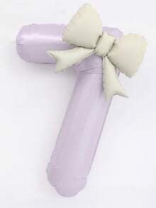 2个40英寸特大号奶油紫色数字铝箔气球，配奶油白色蝴蝶结，适合生日派对装饰、周年庆典等场合。 - 淺紫色 - 查看 13