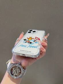 Ốp lưng điện thoại đệm khí trong suốt Paul Frank được cấp phép chính thức, bảo vệ toàn thân chống rơi hình mặt khỉ kèm nắp camera, thiết kế mới cho iPhone 13/14/15/16/17 Pro Max - Nhiều màu - Xem 6