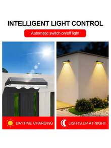 1pc Solar Powered 7-Color Changing Wall Light, Outdoor Waterproof LED Mood Light, Garden Patio Decor Spotlight, Suitable For Yard Landscaping, Balcony Decor, Party Ambiance, Night Lighting And Multi-Color Scene Switching
