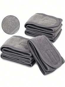 3/1pc Adjustable Women's Spa Facial Headband, Shower & Makeup Hair Tie Suitable For Washing Face, Soft Towel & Hair Styling Accessory Accessories - Multicolor - View 5